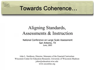 Towards Coherence - slide 1