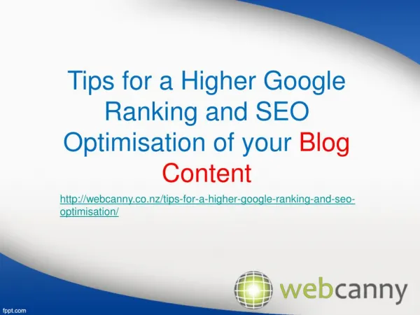 Tips for a Higher Ranking & SEO Optimisation of Blog Content