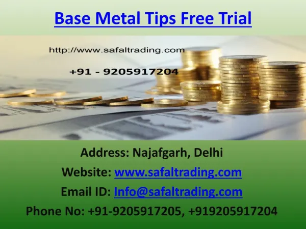 Make Quick Money in Commodity MCX Trading on Safal Trading