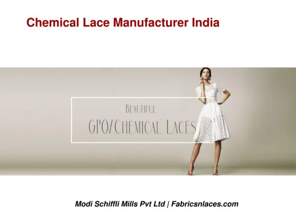 Top Chemical Lace Manufacturer India | Modi Mills Pvt Ltd
