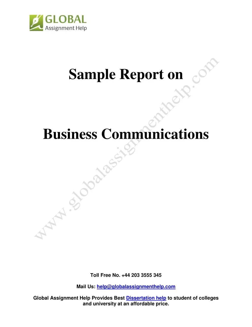 sample report on