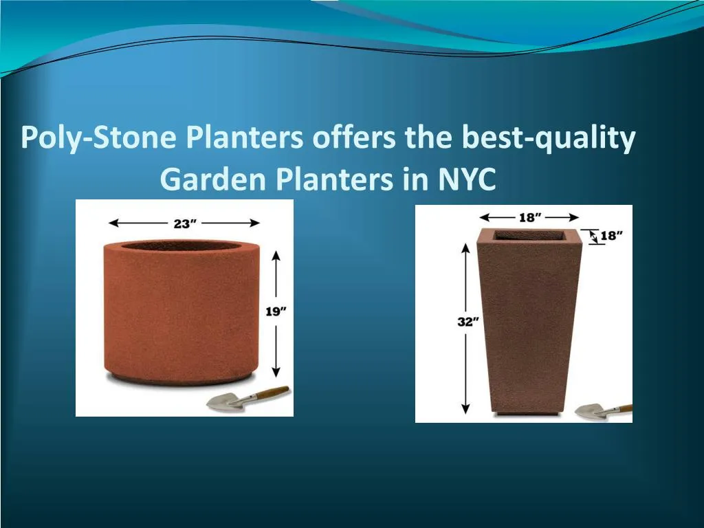 poly stone planters offers the best quality garden planters in nyc