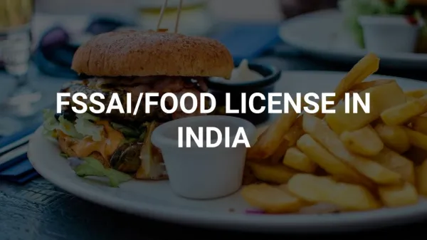 FSSAI/Food License in India