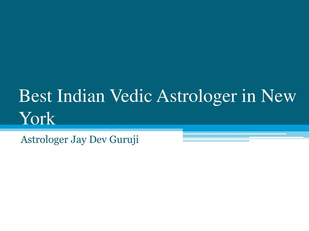 best indian vedic astrologer in new york