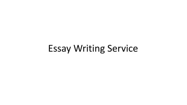 Essay service