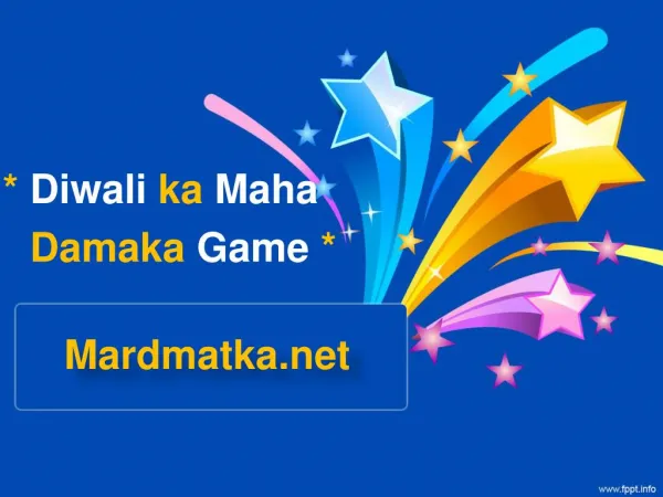 Diwali ka Maha Damaka Game -Mardmatka.net