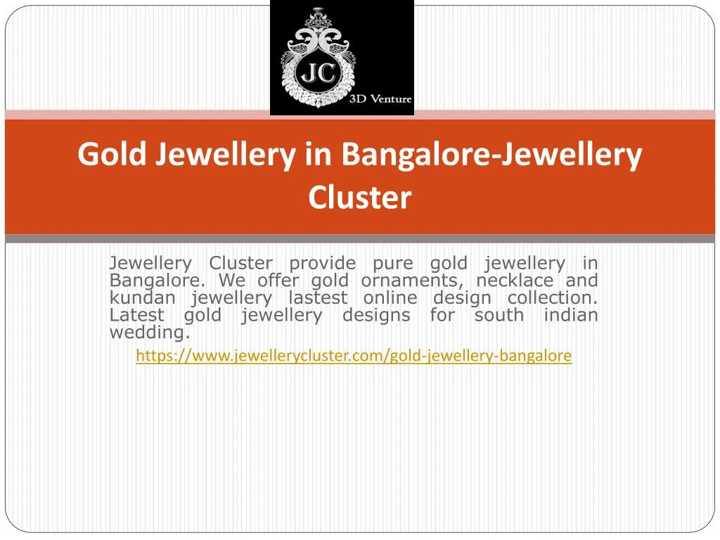 gold jewellery in bangalore jewellery cluster