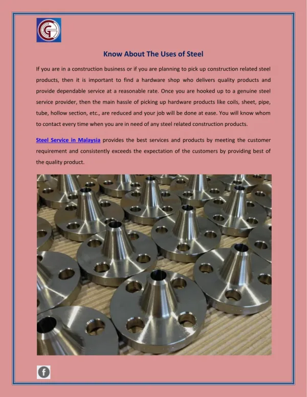 Know About The Uses of Steel