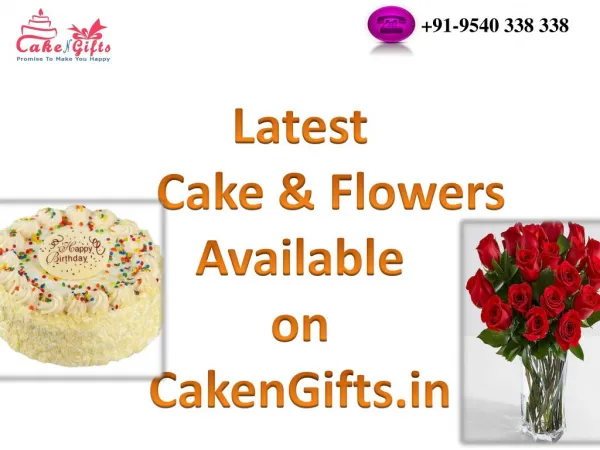 Send Latest Cake & Flowers in Bangalore via CakenGifts.in
