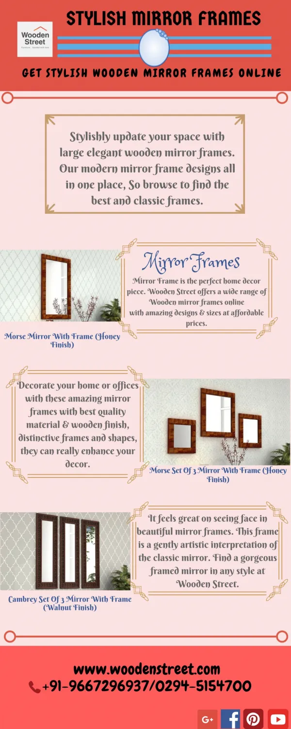 Mirror Frame - Wooden Mirror Frames at Best Prices