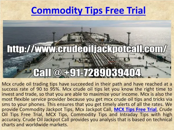 Get Easy Money in Crude Oil Trading Tips with High Accuracy