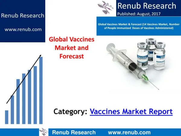 Global Vaccines Market to be an opportunity of more than US$ 60 Billion