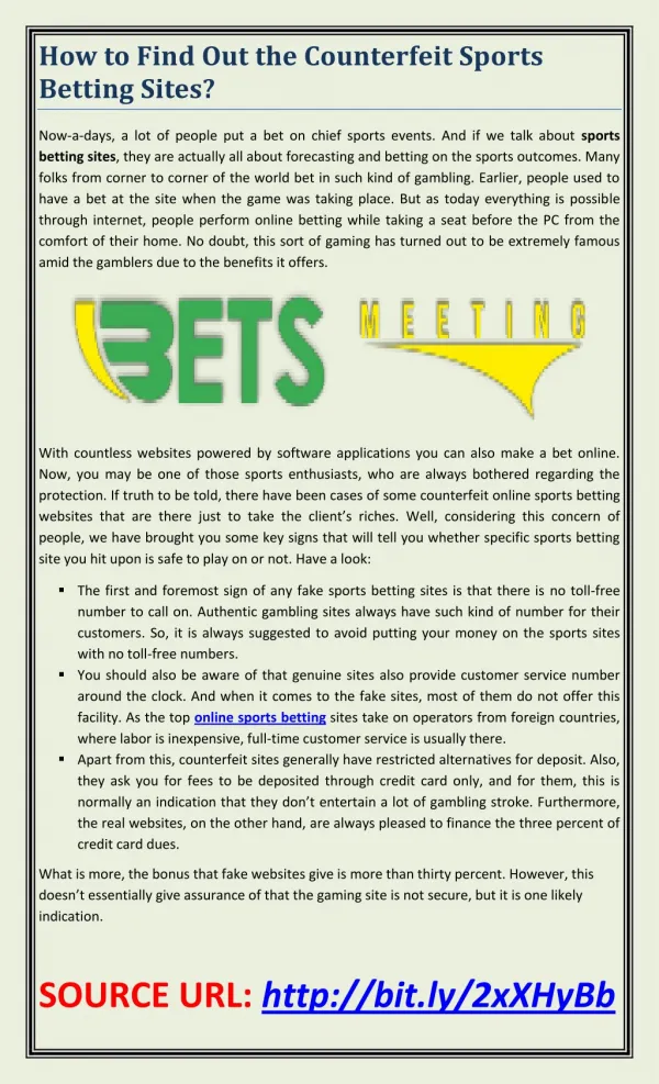 how to find out the counterfeit sports betting