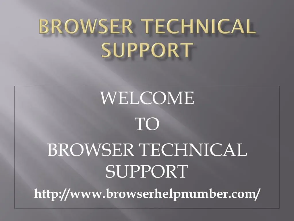 browser technical support