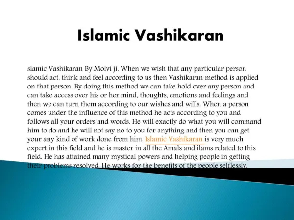 Muslim Vashikaran Specialist