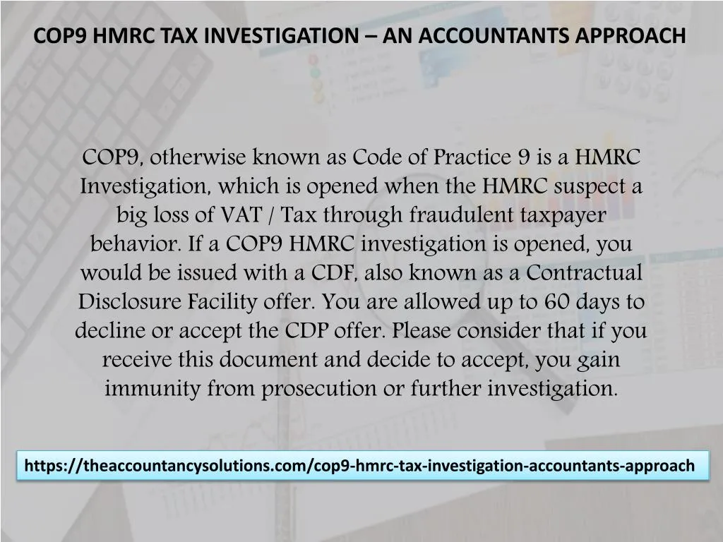 cop9 hmrc tax investigation an accountants