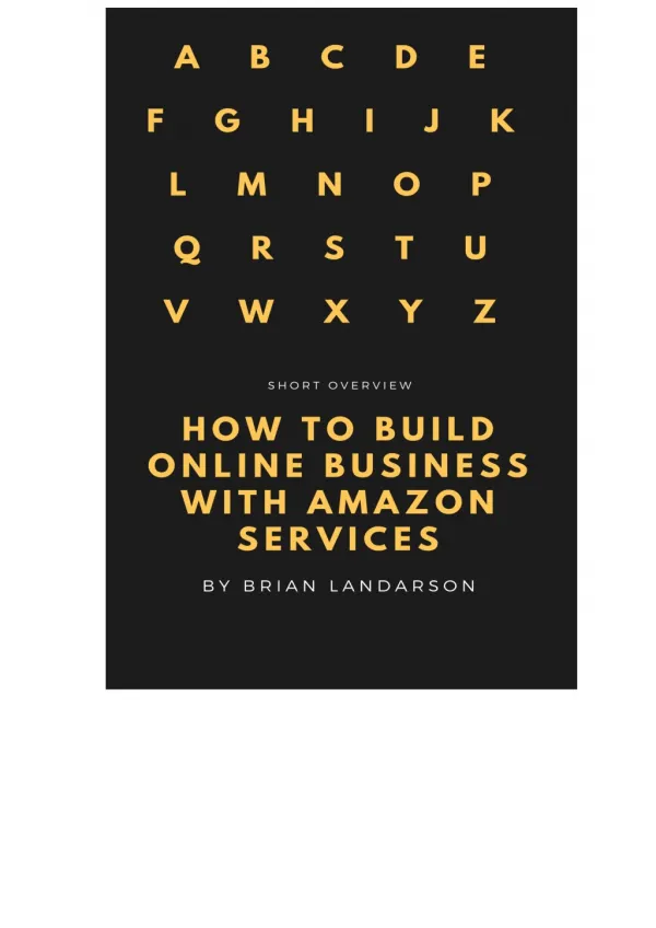 How to build online business with Amazon services?