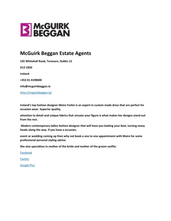 McGuirk Beggan Estate Agents