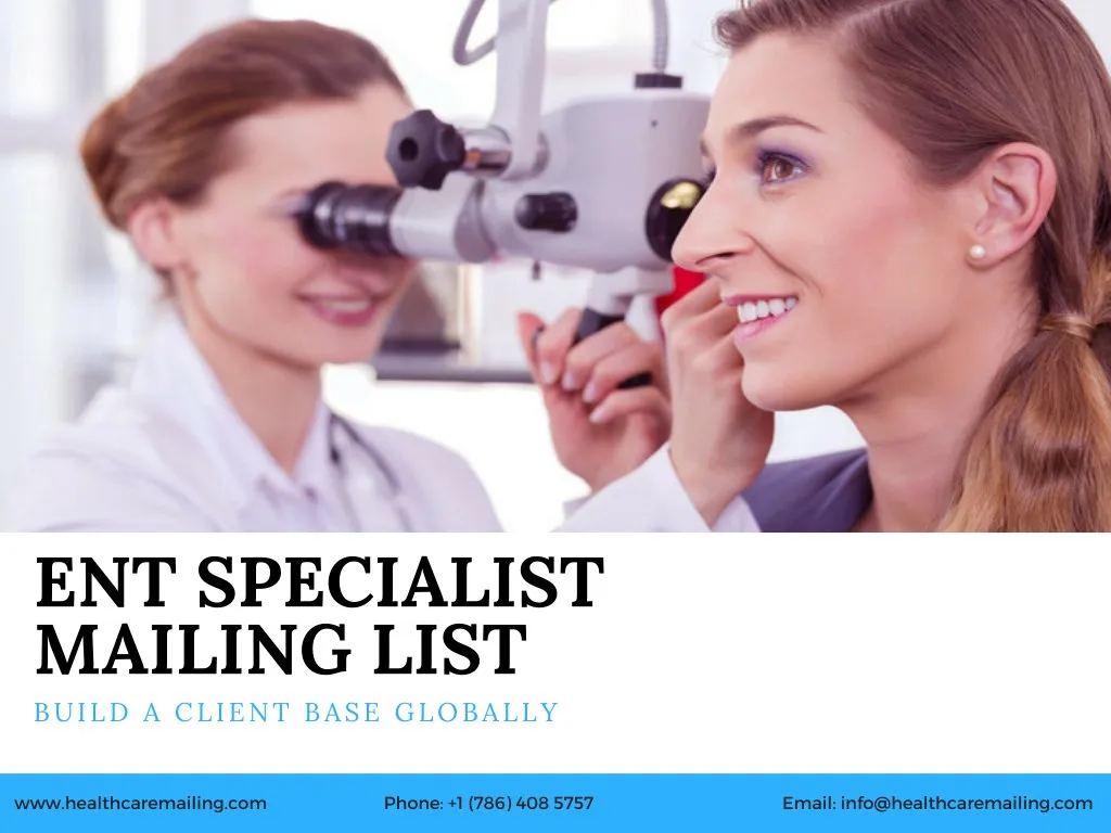 ent specialist mailing list build a client base