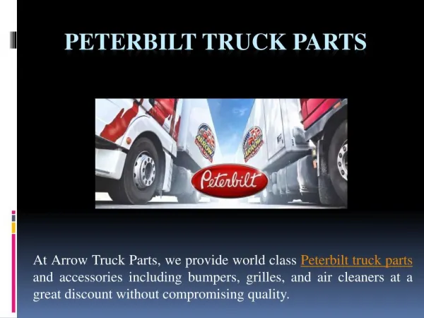 Peterbilt Truck Parts