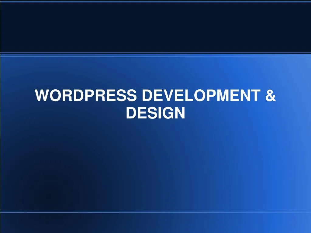 wordpress development design