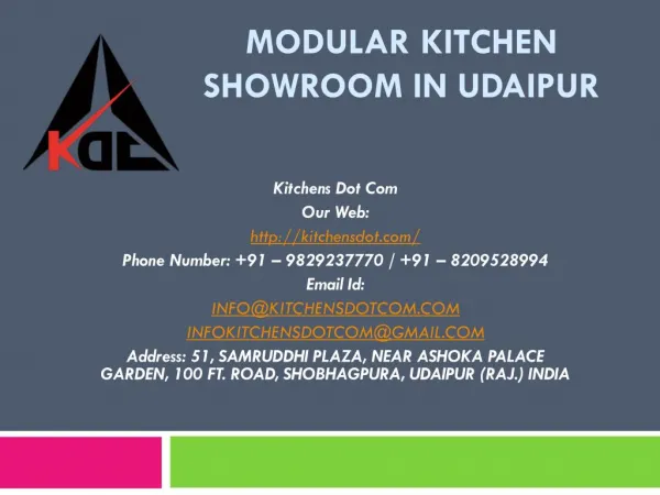 Modular Kitchen Showroom in Udaipur
