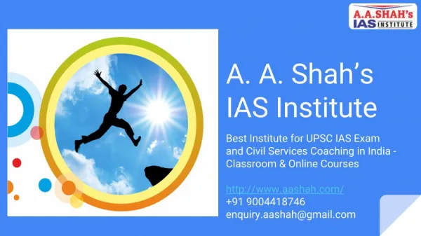 Best Institute for UPSC IAS Exam and Civil Services Coaching