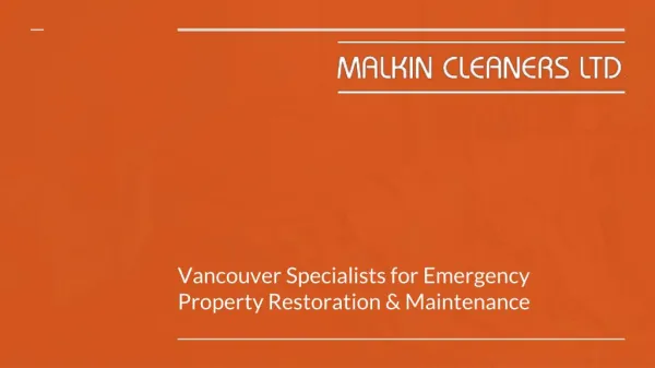Specialists In Disaster Cleaning And Water Damage Repair Services