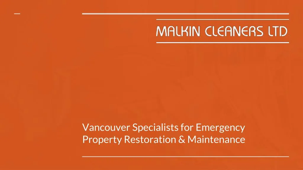 vancouver specialists for emergency property restoration maintenance