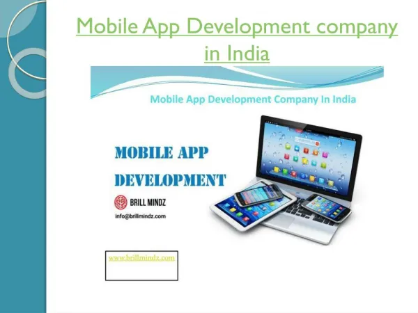 Mobile Application Development Company In India