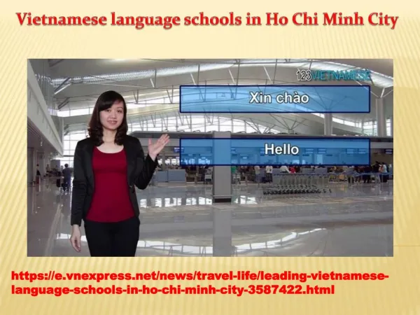 Vietnamese language schools in Ho Chi Minh City