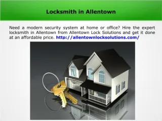 Locksmith near Allentown - slide 1