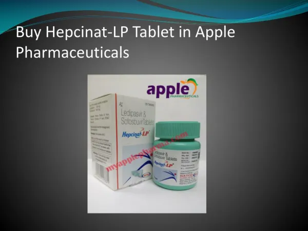 Buy Hepcinat-LP Tablet in Apple Pharmaceuticals