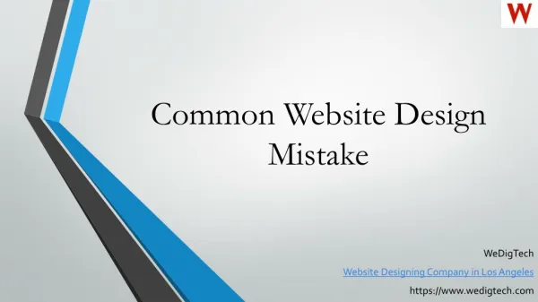 Common web design mistake
