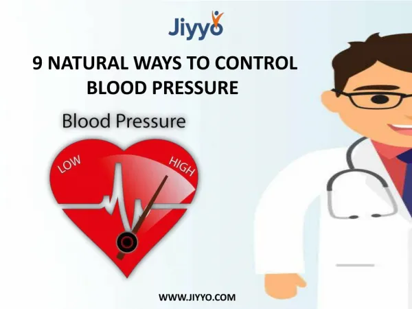 9 Natural Ways To Control Blood Pressure - Jiyyo