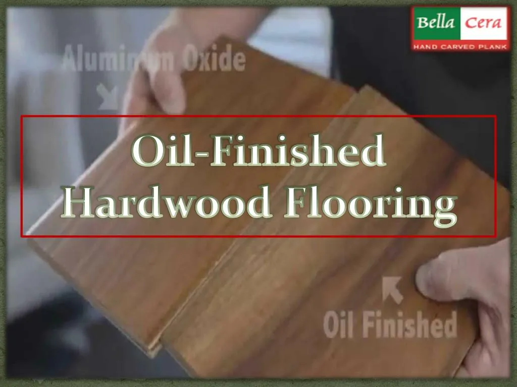 oil finished hardwood flooring