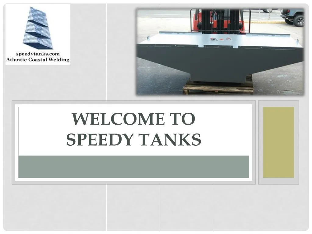 welcome to speedy tanks