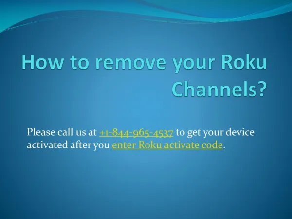 How to remove your Roku Channels?