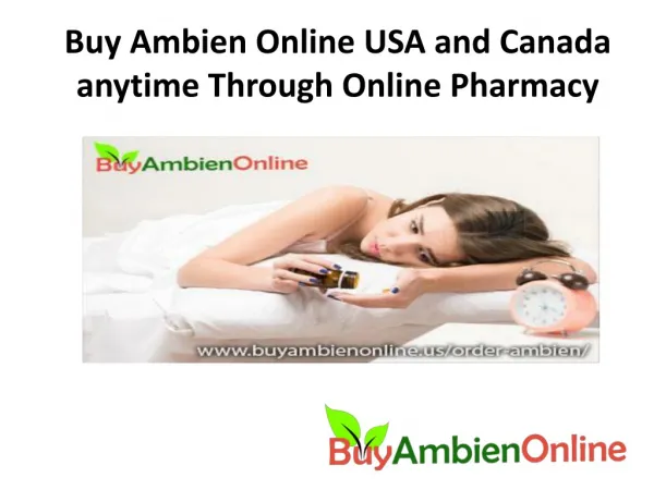 Buy Ambien Online USA From Ambien Online Pharmacy