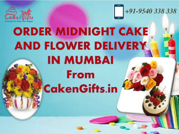 Choose online cake and flower delivery in Mumbai