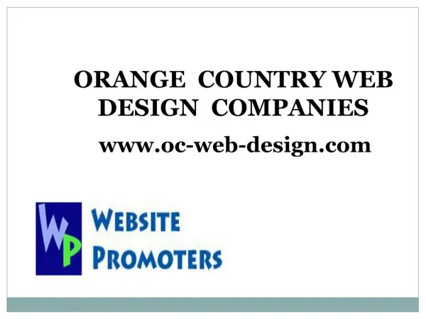 Orange County Web Design Companies - oc-web-design.com