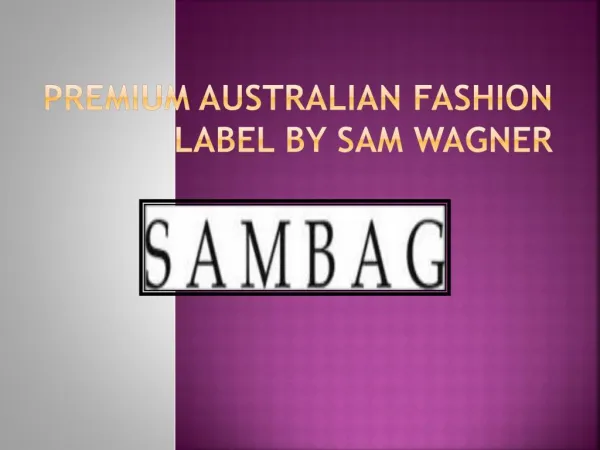 Sambag- Clothing, Bags & Fashion Jewellery For Women