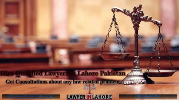 Qualified Lawyers in Lahore Pakistan