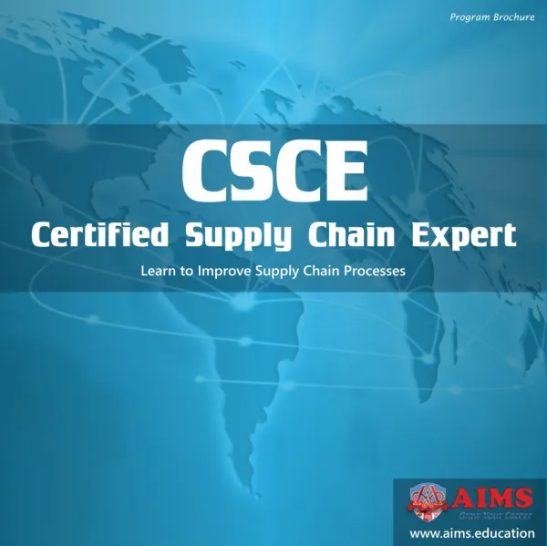 CSCE - Certified Supply Chain Expert