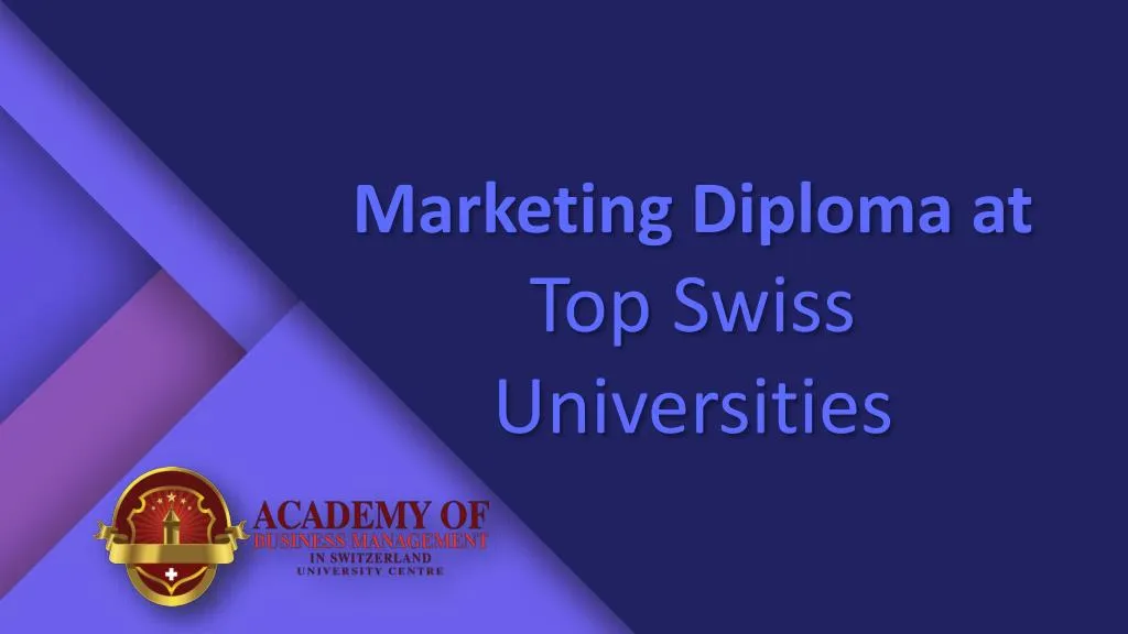 marketing diploma at top swiss universities