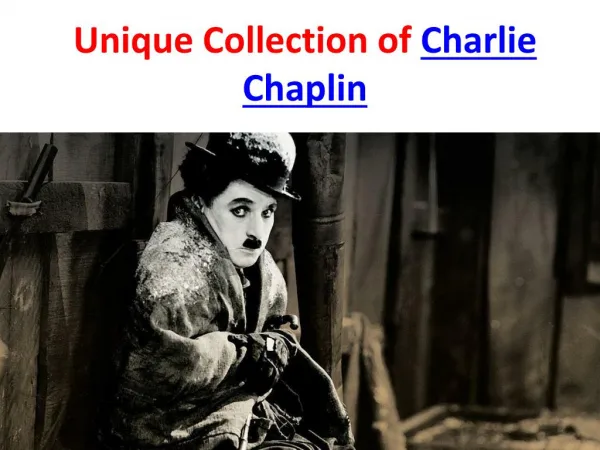 Unique Collection Of Charlie Chaplin Picture