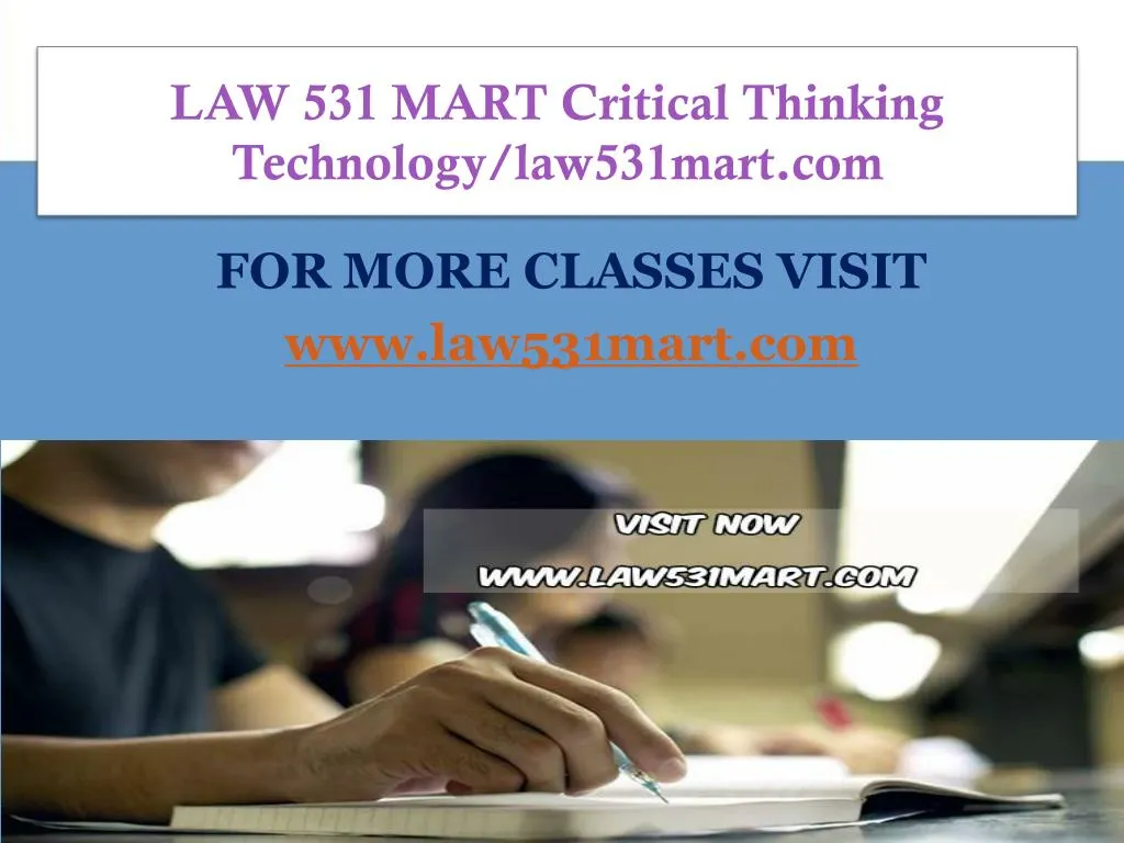 law 531 mart critical thinking technology law531mart com