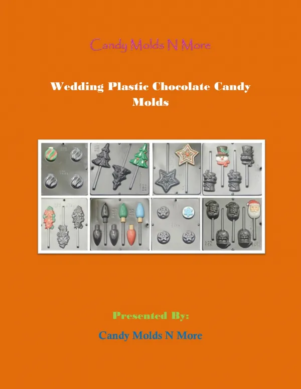 Wedding Plastic Chocolate Candy Molds