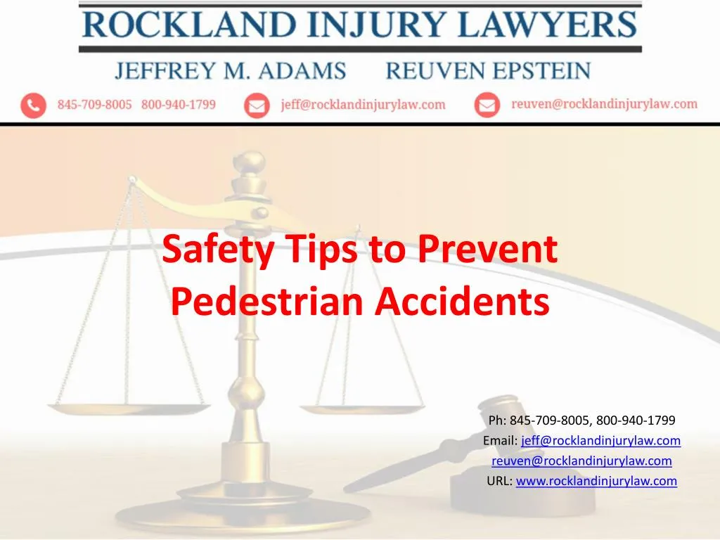 safety tips to prevent pedestrian accidents