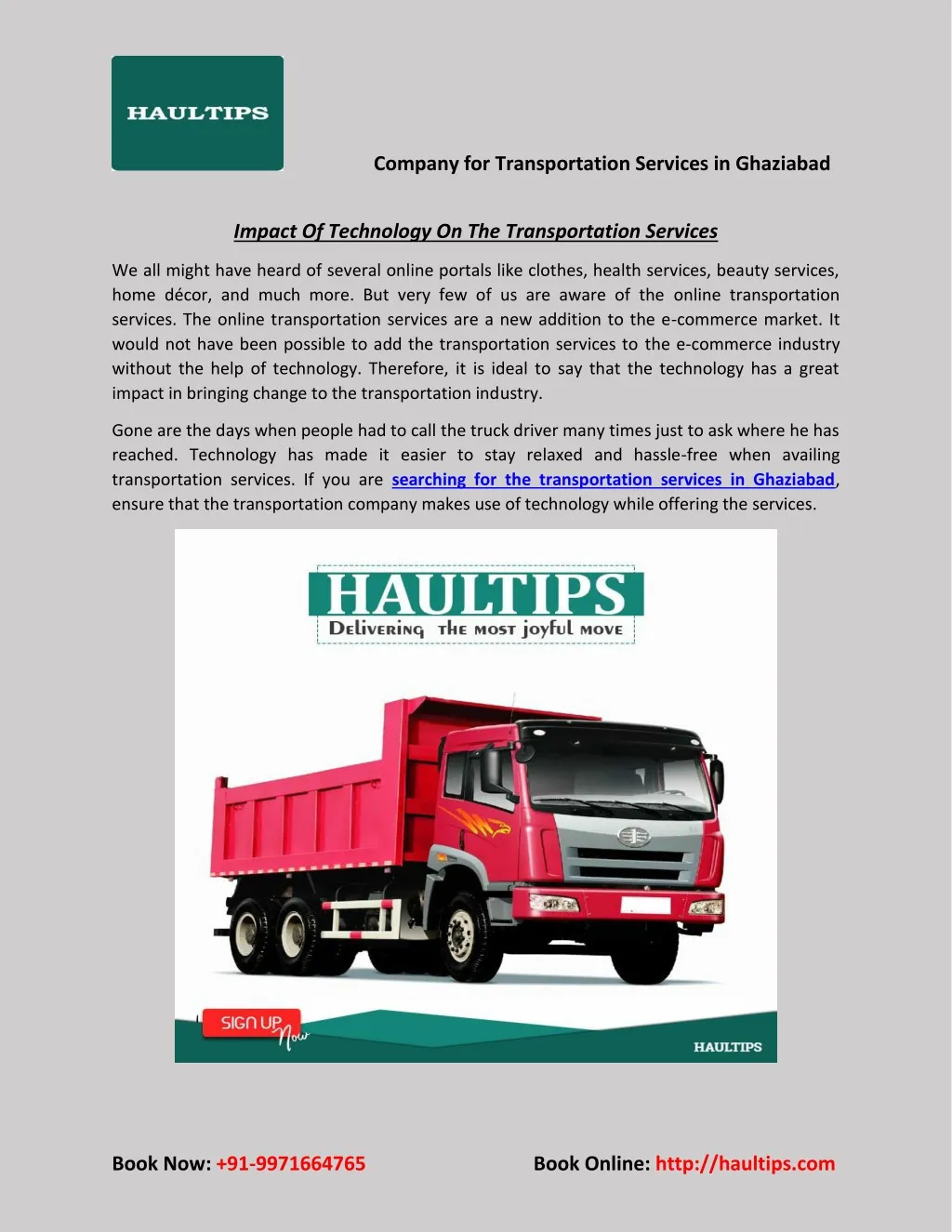 company for transportation services in ghaziabad